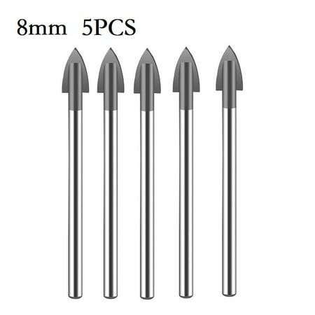 

Ana 5PCS 3-12mm Glass Drill Bit Tungsten Carbide Tipped for Ceramic Tile Cutter Tool