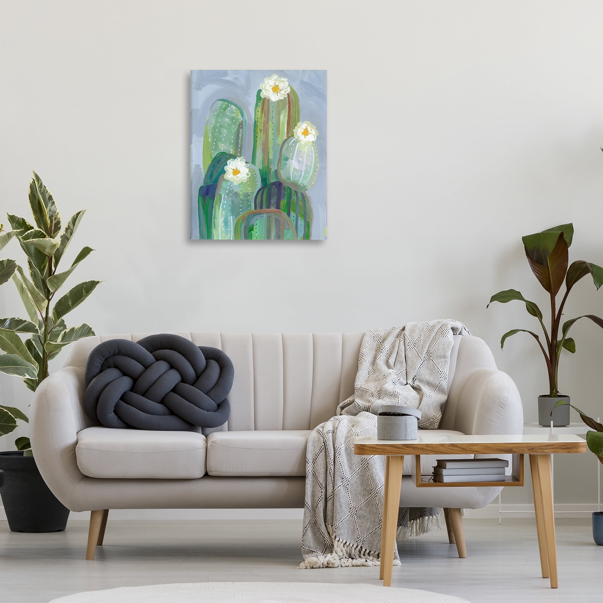 Desert Day Dream Cactus Canvas Wall Art, design by Ashley Davis