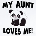 thumbnail image 2 of CafePress - My Aunt Loves Me Panda Body Suit - Baby Light Bodysuit, Size Newborn - 24 Months, 2 of 4