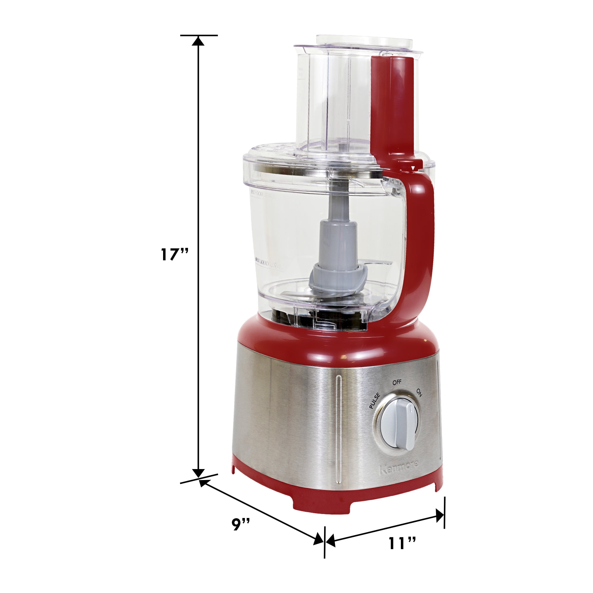 Kenmore 414302 11-Cup Food Processor - Red