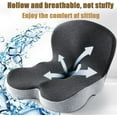 thumbnail image 4 of Back and Seat Cushion, Soothe+ Seat Cushion for Tailbone Pain Relief, Memory Foam L-Shaped Integrated Seat Cushions, Lumbar & Lower Back Support for Office Chair, Car, 4 of 8