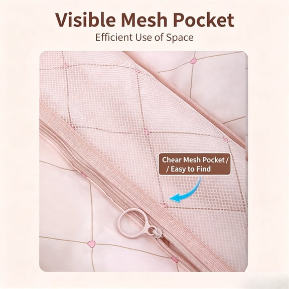 Multifunctional Large Capacity Travel Storage Bag with Hanging Handle, Waterproof Cloth Organizer for Toiletries, 73 x 45 cm, 1 Pack