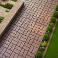 thumbnail image 5 of Plastic Interlocking Deck Tiles, 44 Pack 12"x12" Waterproof Outdoor Patio Tiles, All-Weather Interlocking Floor Tiles for Poolside, Balcony, Backyard, Easy to Install & Durable PP Material, 5 of 10