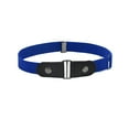 thumbnail image 1 of Ceinture Sans Boucle en Alliage Invisible à la Mode Boucle Ceinture Longue Durée de Commodité Élastique Unisexe Homme Multicolore DIY Prop Jeans Bande Frais Bleu, 1 of 9