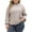 Beige, variant on dGslk Plus Size Womens Long Sleeve Knitted Pullover Sweater Loose Fit Crewneck Ribbed Casual Top for Autumn Winter Fashion Beige L