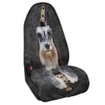 thumbnail image 2 of FUIALDOLG Schnauzer Dog Print Terry Cloth Car Seat Cover, Sweat Proof Waterproof Non Slip Towel Protector, for Cars Trucks SUVs and Sedans, 2 of 7