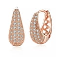 thumbnail image 3 of QQTDFG Fashion Earrings Jewelry Zirconia Earrings 18K Gold Filled Women Earrings A03-White GOLD, 3 of 6