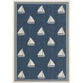 thumbnail image 1 of Safavieh Courtyard Navy Indoor Outdoor Rug - 4' x 5'7", 1 of 1