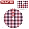 thumbnail image 2 of 30 Inch Christmas Tree Skirt – Velvet Plush Tree Mat, Soft Thickened Polyester with Red Ties, Single-Sided Printing, Available in 30in/36in/48in, Perfect for Holiday Xmas Tree Decoration, 2 of 7