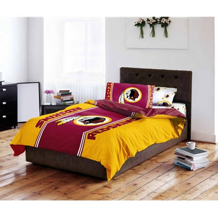 nfl washington redskins bed in a bag complete bedding set - walmart