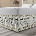 thumbnail image 1 of Entomology Bed Skirt, Wildlife Concept with an Assortment of Colorful Bugs Biological Nature Theme, Elastic Bedskirt Dust Ruffle Wrap Around for Bedding Decor, 4 Sizes, Multicolor, by Ambesonne, 1 of 2