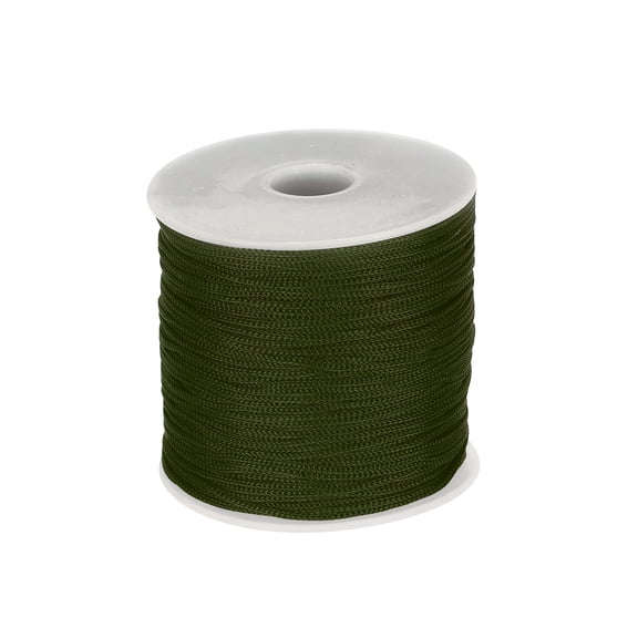 1/16 Inch Polypropylene Rope Braided Ropes, 328ft Nylon Rope Deep Green