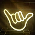 thumbnail image 3 of Letrero de Luz de Forma de la mano Zulema Gesto LED Beige, 3 of 8