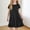 Black, variant on Ovbmpzd Puff Sleeves Little Girls Dresses Gray Ruffled Dresses Casual Comfortable Babydoll Dresses,4-5Years