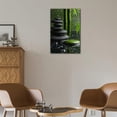 thumbnail image 3 of Aaroca Zen Canvas Wall Art, Zen Stones Spa in Water Pictures Prints Wall Art Decor, Unframed inspirational Painting Zen Artwork for Yoga Spa Meditation Spiritual Room Bathroom Decor Ready to Hang, 3 of 3