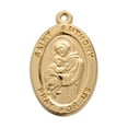 thumbnail image 3 of St. Anthony 16k Yellow Gold Medal Necklace, 3 of 10