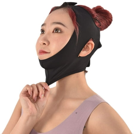 

Post Chin Strap - Neck And Chin Compression Garment Wrap - Face Slimmer Bead Roller Headache Facial Sponges Face Steamer for Facial Deep Cleaning Pore ucer for Face