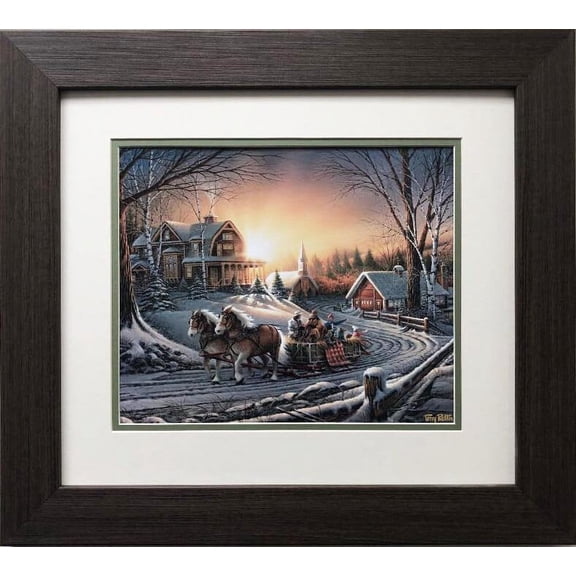 Terry Redlin "The Pleasures of Winter" FRAMED Print Generic