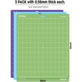thumbnail image 2 of HTVRONT Cutting Mat , 3 Pack 12x12(StandardGrip, LightGrip, StrongGrip) Explore Air 2/Air/One/Maker, Variety Adhesive Sticky Cutting Mats Accessories, 2 of 5