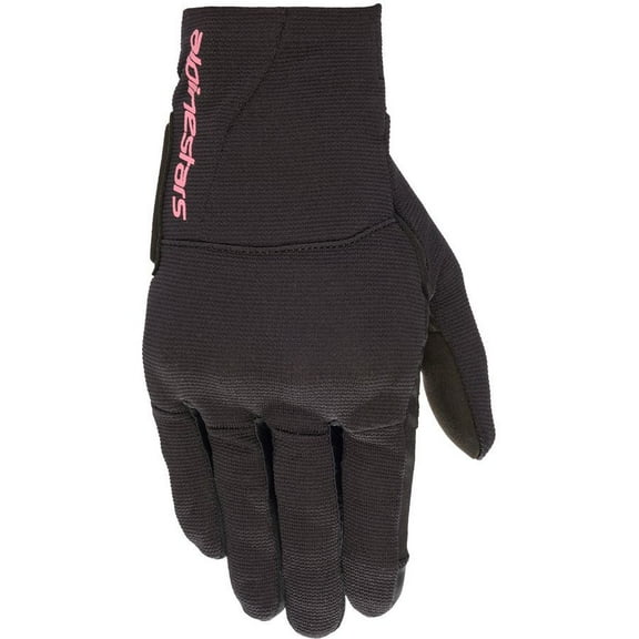 Alpinestars Reef Womens Textile Motorcycle Gloves Black/Pink XL