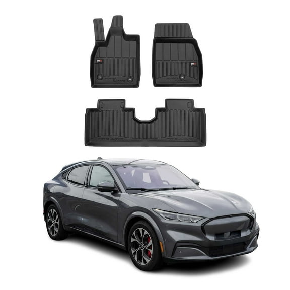 OMAC Premium Floor Mats for Ford Mustang Mach-E 2021-2024 Waterproof Heavy Duty