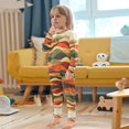 thumbnail image 4 of FORMRS Long Sleeve Top and Pants Pajama Set for Niños 2-Piece Sleepwear, Sizes 18M-8Y, Abstract Desert Pattern, 4 of 6