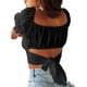 thumbnail image 3 of Top ANGGREK Con Hombros Descubiertos Corto Con Volantes Mujer, 3 of 6