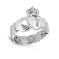 thumbnail image 3 of ELYA Jewelry Women's Cross Center Celtic Knot Band Claddagh Ring, 3 of 4