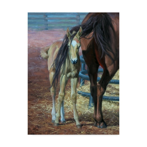 Trademark Fine Art 'Horses Bad Hair Day' Canvas Art by Jack Sorenson