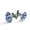 Color 4, variant on Men's Classic Stainless Steel, Navy Blue Pineapple Pattern Cufflinks Business Wedding Shirts, Black