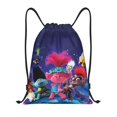 thumbnail image 1 of Zufioo Sac de Sport Imprimé Groupe de Trolls Sac de Gym à Ficelle Lavable en Machine Sac à Dos à Ficelle Robuste pour Hommes Femmes-Petit, 1 of 6
