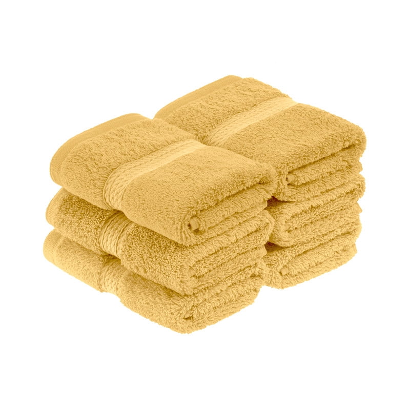 Superior 800 GSM Egyptian Cotton 4-Piece Hand Towel Set, Soft Ultra Absorbent Towels, Stone