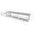 thumbnail image 5 of Nexera Rustik TV Stand for TVs up to 80 inches, White, 5 of 6