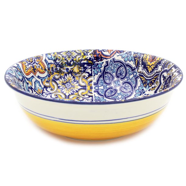 Handpainted Traditional Portuguese Ceramic Cereal Bowl