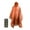 Orange, variant on Plus Size Rain Poncho with Hood and Reflective Stripes, Big and Tall Rain Poncho, Ideal as Rain Ponchos for Adults