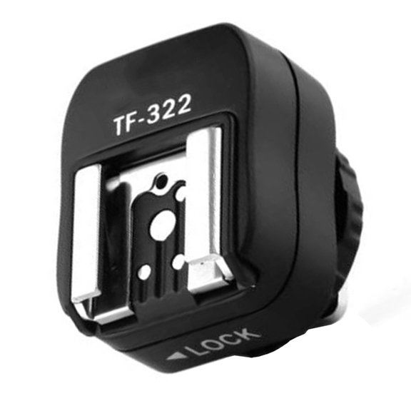 Yammee TF322 Hot Shoe Adapter Flashing Converter with PC Sync Port for DSLR Cameras