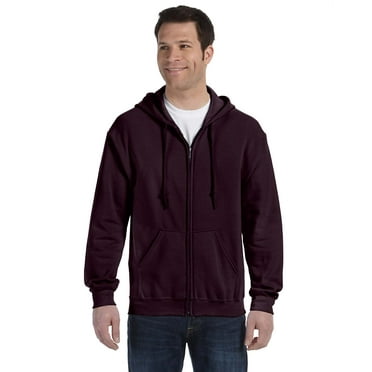 Gildan Heavy Blend Adult Full Zip Hooded Sweatshirt , G186 , Dark Chocolate , X-Large