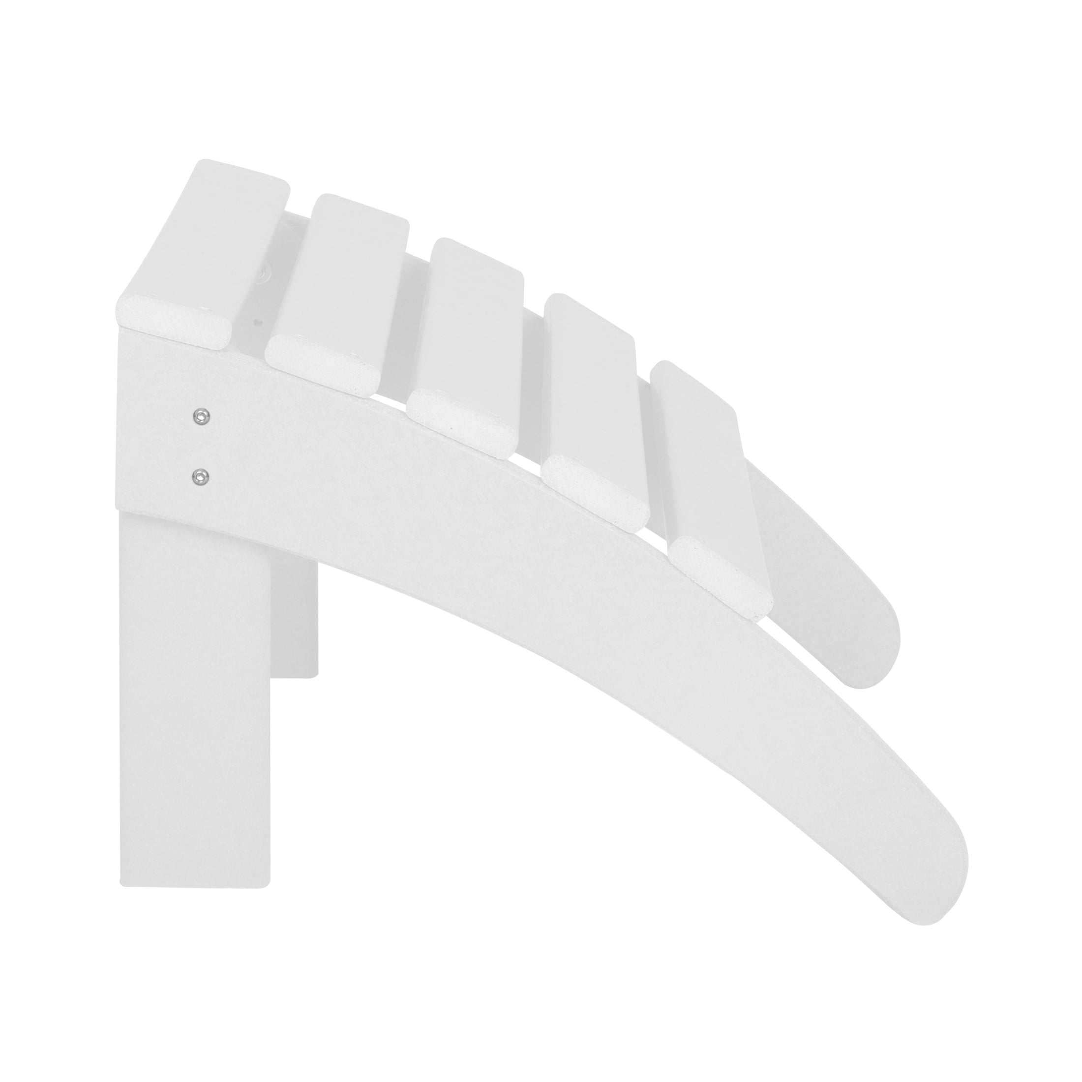 Westin Outdoor with Ottoman HDPE Plastic Adirondack Chair - White (Set of 5)