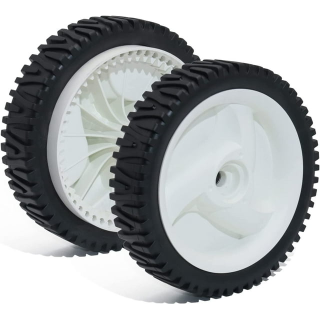 Roues avant de Tondeuse 532403111 8 Pouces Roue de Tondeuse Poussée de Remplacement pour Craftsman Ensemble Autopropulsé Roues de Tondeuse à Gazon Blanc Lot de 2