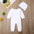 thumbnail image 5 of Newborn Baby Boy Kids Cotton Romper+Hat Jumpsuit Clothes Long Pants Outfits Blue 0-3 Months, 5 of 6
