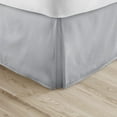 thumbnail image 2 of Alive Pixels Bed Skirt Silver Grey Solid 100% Cotton Split Corner 1Pc 24 inch Drop 800TC (Twin-XL, Grey), 2 of 5