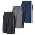 thumbnail image 1 of Pantalones cortos deportivos LukBerd de baloncesto largos para hombre, paquete de 3 unidades, 1 of 6