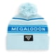 thumbnail image 3 of Gorro de invierno Beanie Monster Jam Megalodon azul celeste/blanco, 3 of 4