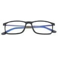 thumbnail image 3 of Blue Ray Blocking Lens TR90 Frame 304 Stainless Steel Temple Computer Reading Glasses for Men for Women, Reading Glasses +2.00 With Hard Case, 3 of 3