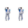 thumbnail image 3 of Minnieouse Ropa de otoño para niños, sudadera deportiva con letras bordadas para niños, pantalones de chándal, Sudadera con capucha de Gris ciento sesenta 2piezas, 3 of 6