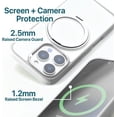 thumbnail image 5 of BLACK+DECKER 360°Spin Magnetic Stand for iPhone 16 Pro Case, Compatible with MagSafe Protective Stylish for iPhone 16 Pro Case for Women, Ostand Kickstand Rotatable, Lanyard, Extra Buttons, White, 5 of 10