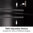 thumbnail image 6 of OONNEE Wall-Mounted Bathroom Storage Cabinet with Towel Bar & Adjustable Shelves – MDF Over the Storage Cabinet with Arched Doors, 6 of 12
