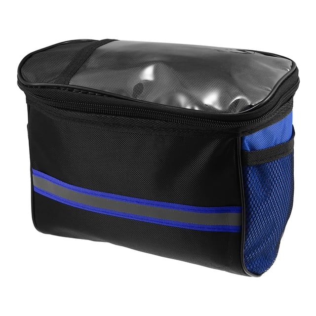 Bolsa de Manubrio para Bicicleta con Pantalla Táctil Azul Unique Bargains