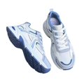 thumbnail image 5 of Domzle Women's Chunky Fashion Sneakers Gym Workout Tennis Shoes Mesh Breathable Athletic Platform Thick Casual Walking Sports Shoes Blue 39, 5 of 8
