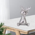 thumbnail image 3 of Adornos de Estatuil de Reno de , Esculturas, Decoración Moderna pa , Estatua de Ciervo de Navidad, Escritorio, Dormitorio, Esta Pta sin perfecl Estatua de ciervo, 3 of 7